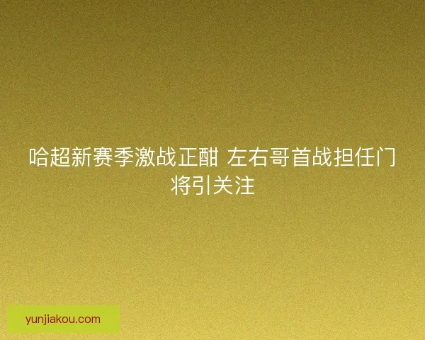 哈超新赛季激战正酣 左右哥首战担任门将引关注